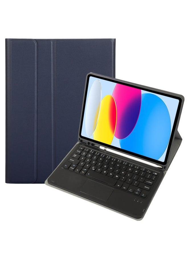For Samsung TabS9FE11 Inch 2023 Protective Cover Wonderful Control Magnetic Suction Colorful Backlit Bluetooth Keyboard Soft Shell-Color:Dark Blue-Touch Keyboard-Product Type:Samsung S8 11 X700/X706 Universal - Image 1