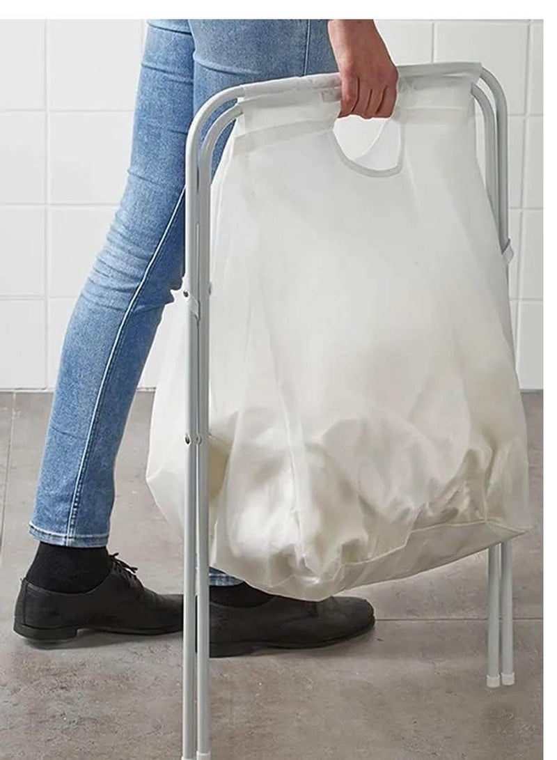 Jall Drying rack and laundry basket set, indoor/outdoor, white - Image 4