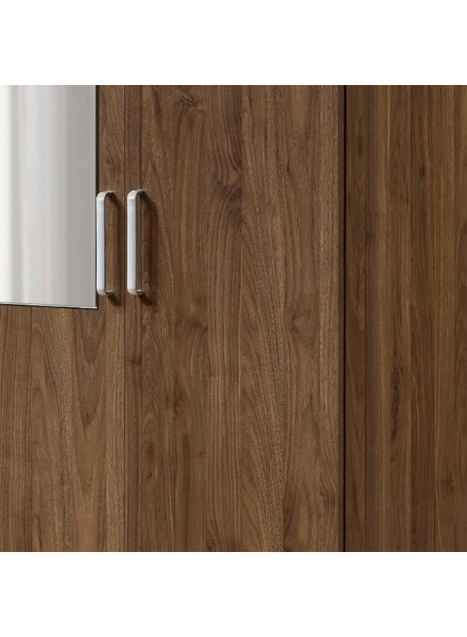 DANUBE HOME خزانة ملابس متSwing 4 أبواب مع مرآة - خزانة تخزين واسعة لغرفة النوم مع قضيب تعليق ورفوف - خزانة عصرية لغرفة النوم، غرفة المعيشة، الممر - خزانة خشبية أنيقة لتنظيم المنزل - Image 5