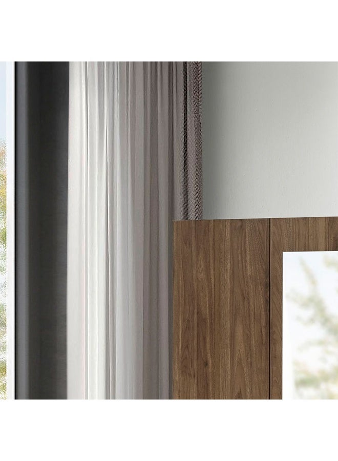 DANUBE HOME خزانة ملابس متSwing 4 أبواب مع مرآة - خزانة تخزين واسعة لغرفة النوم مع قضيب تعليق ورفوف - خزانة عصرية لغرفة النوم، غرفة المعيشة، الممر - خزانة خشبية أنيقة لتنظيم المنزل - Image 2