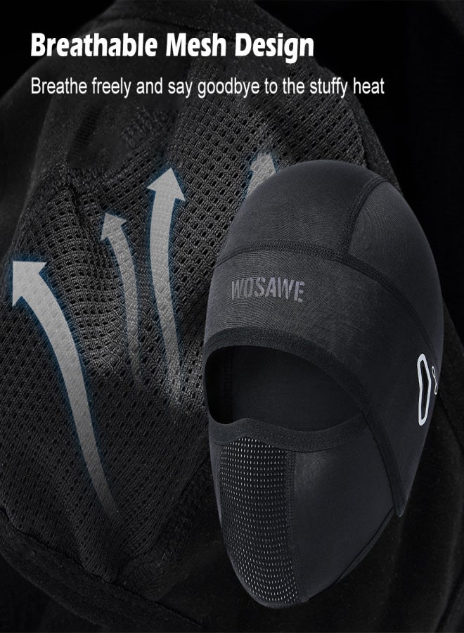 WOSAWE Ice Silk Face Protection Cycling Mask Anti-UV Cycling Cap Sport Face Mask Windproof Cycling Hood - Image 3