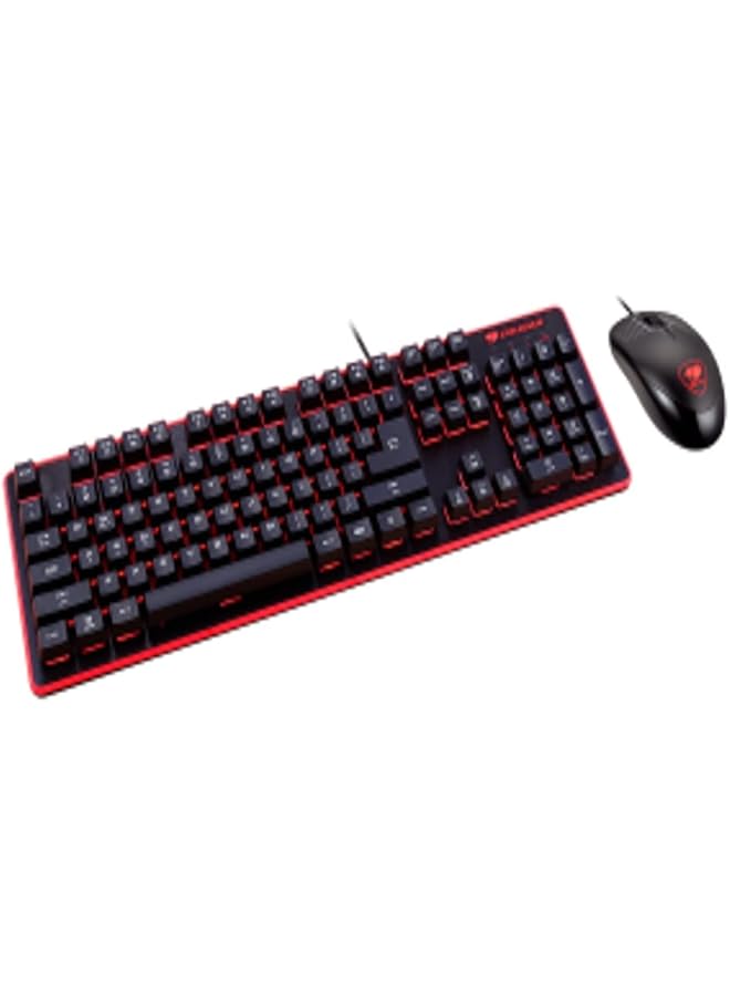 Cougar Gaming Gear Combo Deathfire Ex Keyboard Hybrid Mechanical Switches 8 Backlight Effects Mice Omron Switches Upto 2000 Dpi - Image 1
