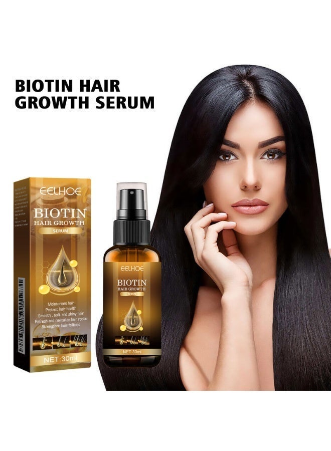 EELHOE Biotin Hair Growth Serum Spray 30ml with Sodium PCA - Anti Hair Loss Treatment for Stronger Follicles & Scalp Moisturizing - Promotes Rapid Hair Growth - Nourishing Hair Conditioner Spray - Image 3