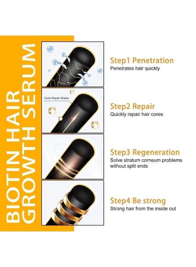 EELHOE Biotin Hair Growth Serum Spray 30ml with Sodium PCA - Anti Hair Loss Treatment for Stronger Follicles & Scalp Moisturizing - Promotes Rapid Hair Growth - Nourishing Hair Conditioner Spray - Image 5