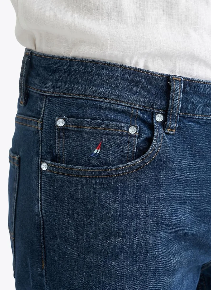 Nautica  Men Regular Fit Five Pocket Denim Jeans for Versatile Styling - Blue for Men | Best Price UAE