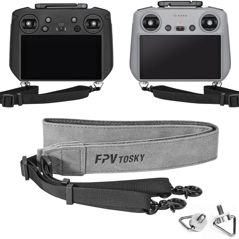 FPVtosky حبل FPVtosky لجهاز التحكم DJI RC و RC 2 و RC Pro، حبل رقبة DJI Mini 4 Pro، حبل جلد ناعم متوافق مع ملحقات DJI Flip/Mini 3 / Mavic 3 / Air 3S / جهاز التحكم عن بعد - Image 1