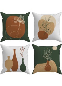 Evik Abstract 4-Piece Throw Pillow Case DS70