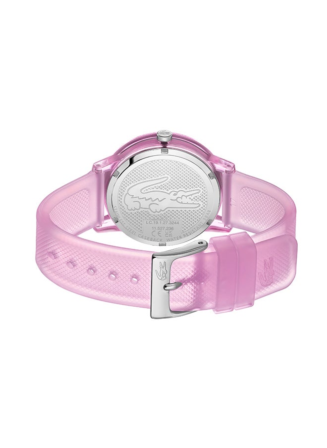 LACOSTE ساعة يد نسائية من السيليكون ذات شكل دائري تناظرية 2001362 - 36 ملم  - Image 3