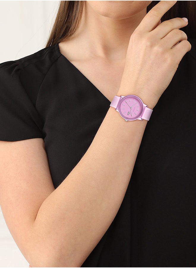 LACOSTE ساعة يد نسائية من السيليكون ذات شكل دائري تناظرية 2001362 - 36 ملم  - Image 5