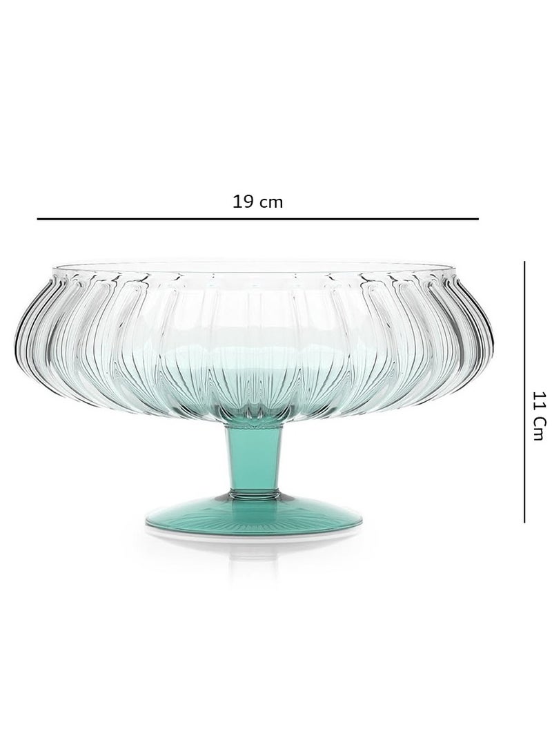 Reko Glass Fruit Bowl, Fruit Basket Holder, Fruit Bowl 7.5Inch for Kitchen Counter, Large Decorative Glass Bowl - Image 2