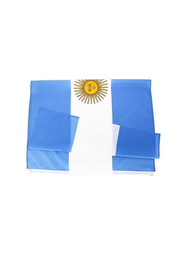 PRINTSHOP4ME Argentina Flag 3x5ft Outdoor or Indoor Flag for Sport Events and Home - Polyester - Size 90x150cm - Perfect for Sports Fan Flag  - Image 2