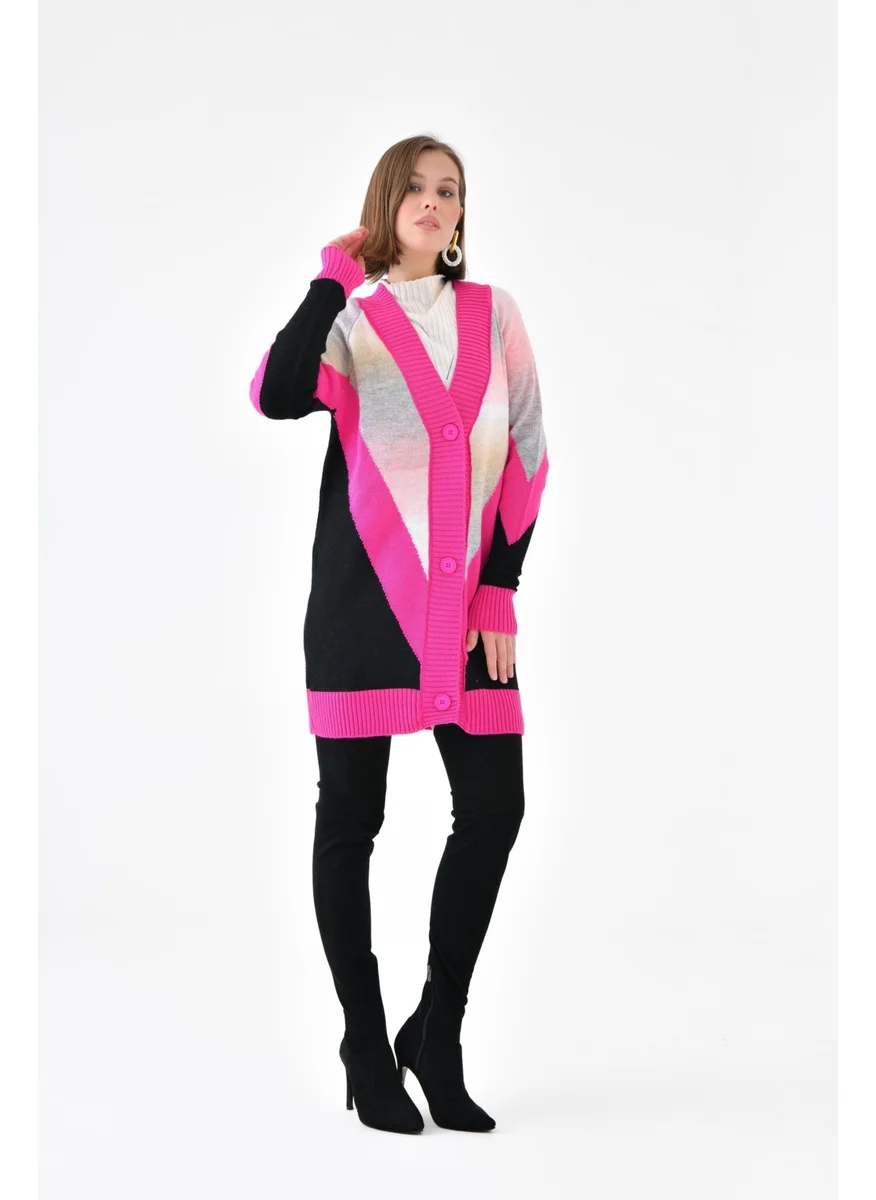 جارمي Women's Transitional Cardigan Fuchsia