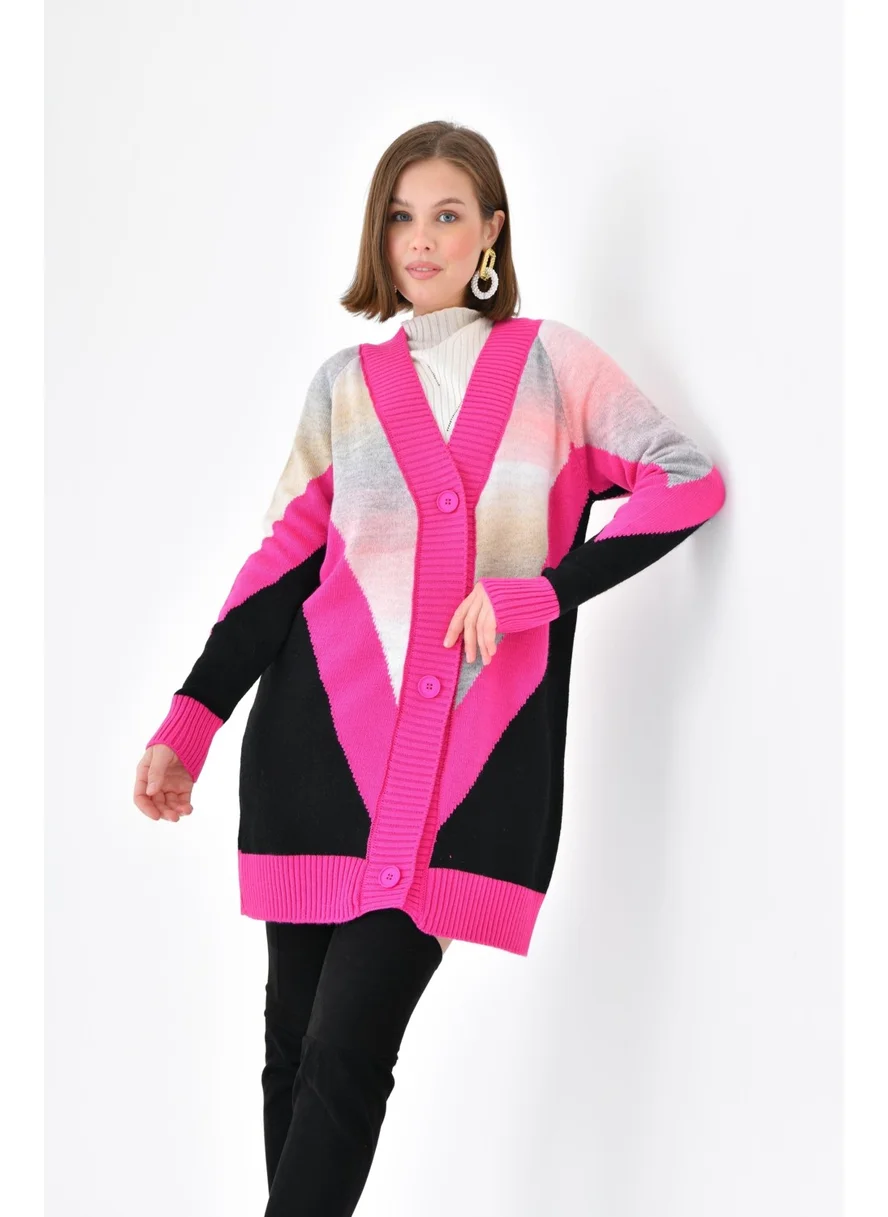 جارمي Women's Transitional Cardigan Fuchsia