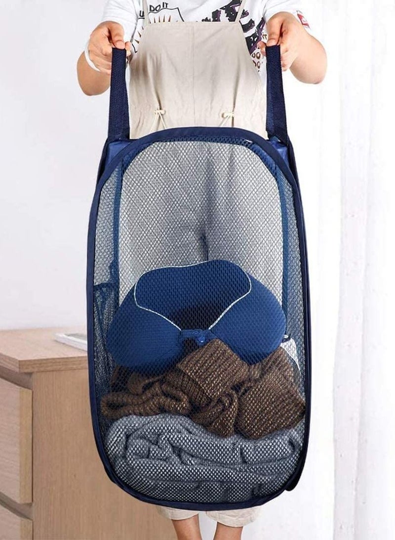 Y&D Hamper Basket with Removable Laundry Bags Liners Collapsible Lid and Handles Foldable Dirty Clothes Washing Storage in Room - Image 2