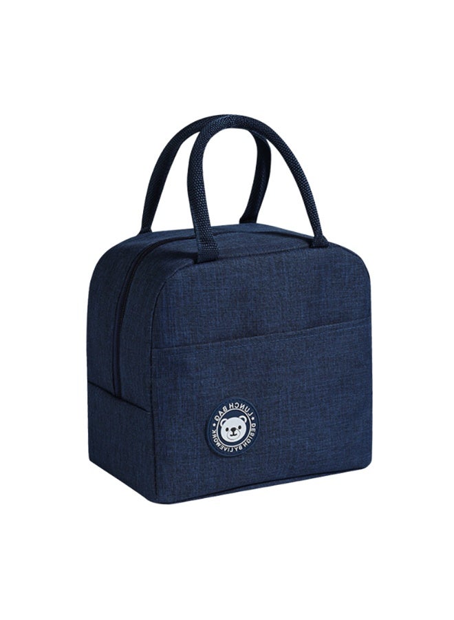 Small Lunch Bag, Portable Insulated Tote Bag with Aluminum Foil Leakproof for Office, School, Picnic (23 x 13 x 21cm)  - Image 1