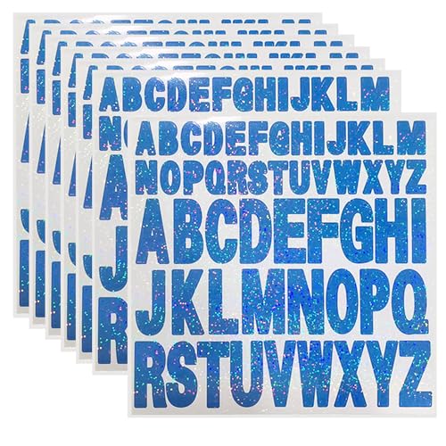 Starboling Letter Stickers,2 Inch+1 Inch Dark Blue Alphabet Sticker,Self Adhesive Vinyl for Crafts Outdoor Sign Wall Mailbox Windows Doors Car posterboard - Image 1