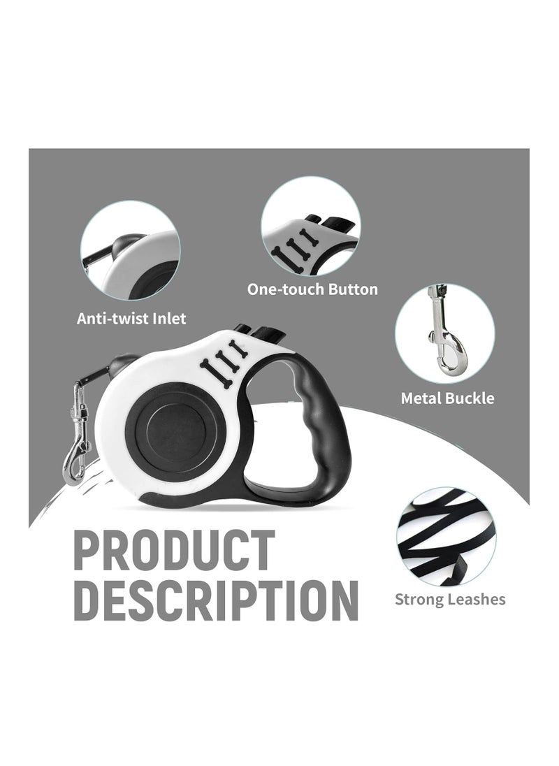 SYOSI Retractable Dog Leash Automatic Telescopic Tractor Dog Tape, Pet Tape 16 FT Durable and Convenient, with Non-Slip Handle, Tangle Free, Pause and Lock, Suitable for Small and Medium-Sized Dogs  - Image 5