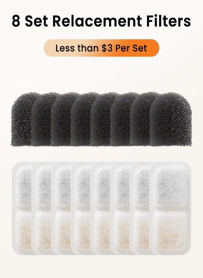 أوني سال عبوة من 8 فلاتر بديلة لنافورة القطط من ون إز أول - Image 3