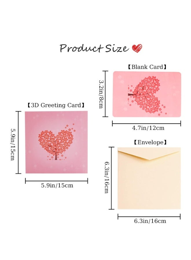 Flower Pop Up Cards, 12 inch Life Sized Forever Paper Bouquet 3D Popup Birthday Gift Greeting Cards with Note Card and Envelope - Image 4