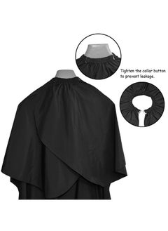 Tongtletech TONGTLETECH Hair Cutting Cape - Waterproof Salon Barber Cape Cloth Hairdressing Nylon Gown Unisex Black Haircut Apron for Hair Styling,Cutting and Coloring - 47 x 59 Inches  - Image 4