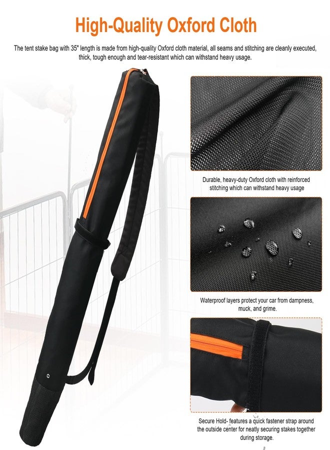 HWEIUA 32 Inch Stake Bag Dog Playpen Stakes Storage Bag with Carrying Strap, Dog Playpen Accessories for Storing Stakes and Carrying While Camping Fits Most Dogs Pen Brands - Image 5