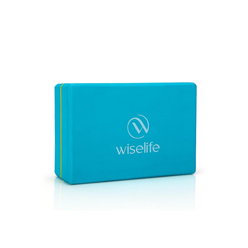 WISELIFE Teal Yoga Pro Block | Brick, High-Density Premium EVA Foam Material, Soft Surface for balance, Yoga Props For Strength Training Exercise (Set of 1, Extra Large Size) - Image 1