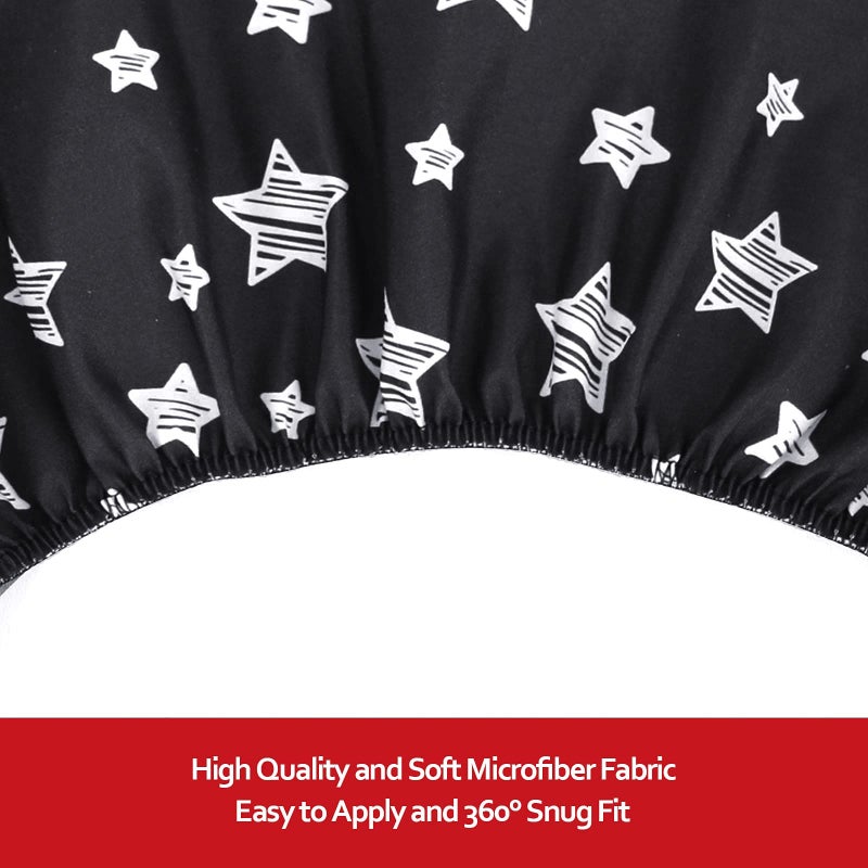 Moonsea Pack and Play Sheets, 2 Pack Mini Crib Sheets, Stretchy Playard Fitted Sheet, Compatible with Graco Pack n Play, Soft and Breathable Material, Grey & Black - Image 4