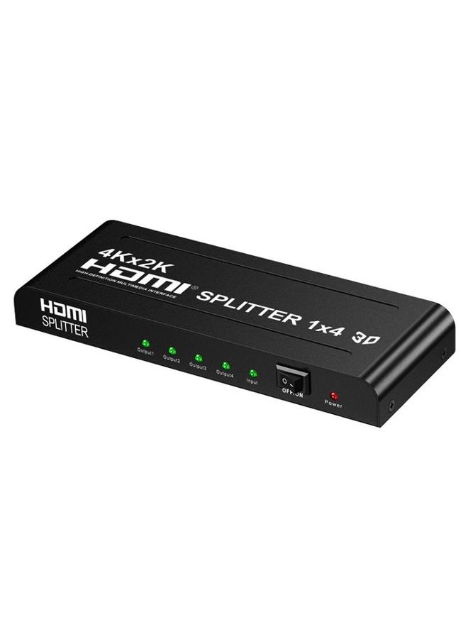 HW-4K104D 1 to 4 4K X 2K Video High-Definition On-Screen HDMI Splitter(EU Plug)