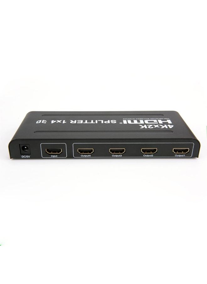 HW-4K104D 1 to 4 4K X 2K Video High-Definition On-Screen HDMI Splitter(EU Plug)