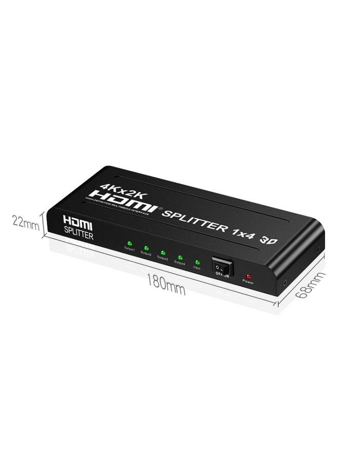 HW-4K104D 1 to 4 4K X 2K Video High-Definition On-Screen HDMI Splitter(EU Plug)