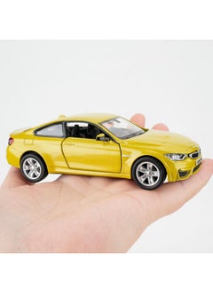RMZ City 1/36 Bmw M4 Alloy Car Model, Pull Back Function Toy Car, Suitable For Collecting And Decorating Model Toys, A Birthday Gift For Boys And Girls (Yellow)  - Image 5