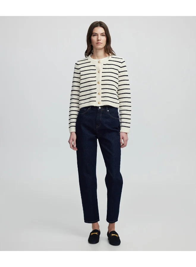 Ipekyol Striped Knit Cardigan