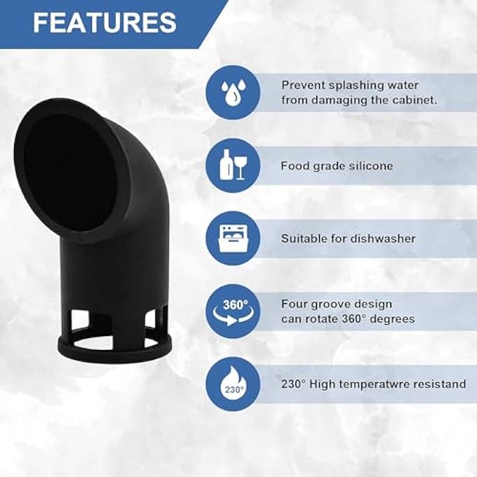 Bukela Silicone Steam Release DiverterLux Silicone Pressure Cooker Accessories Suitable For Instant PotNinja FoodiCrock PotPower Pressure Cooker Xl All Quart Sizes Gadget For KitchenRvBlack - Image 4