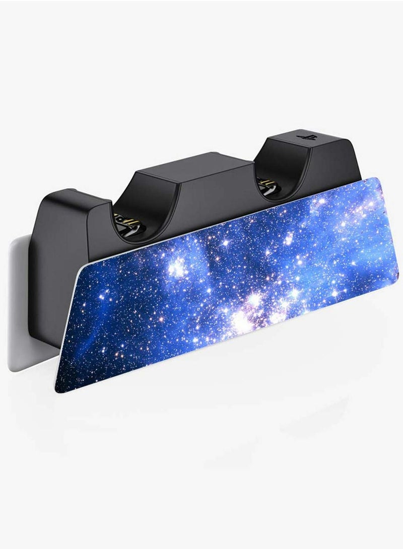 general Full Set Skin for PlayStation 5 Disc Version Sticker PS5 Vinyl Decal Cover Playstation Controller  Charging Station Headset Media Remote (Blue Galaxy) - Image 4