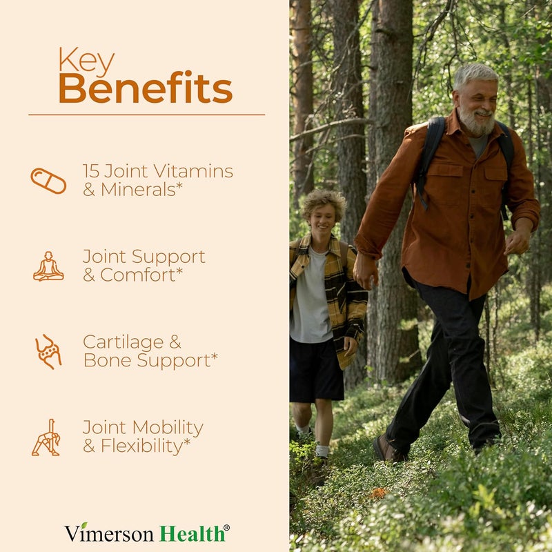 Vimerson Health Glucosamine Chondroitin MSM Joint Support Supplement with Glucosamine Sulfate 1000 mg Plus 15 Nourishing Joint Complex Vitamins  Premium Joint Health MSM Supplement for Women and Men  60 Tablets - Image 2
