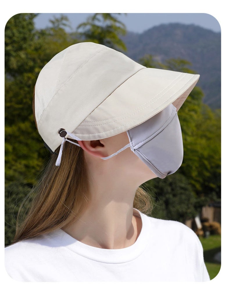 RUIYA 2-Pack Foldable Wide Brim Sun Hats for Women, Adjustable Large Head Size & Face Cover, UPF 50+ Fisherman Bucket Hats for Sun Protection - Image 3