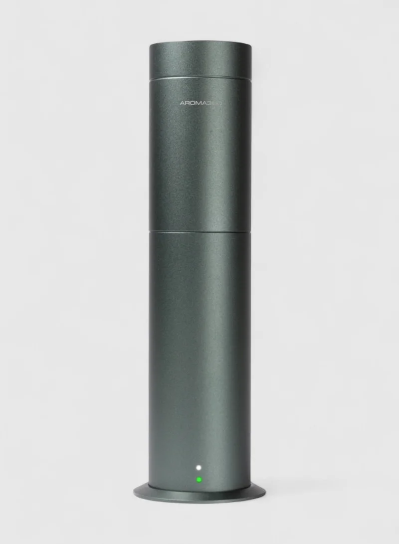 أروما 360  ميني برو - جهاز نشر الزيوت العطرية - تغطية حتى 600 قدم² - لنشر الروائح العطرية في المنزل - معطر جو - متوافق مع زيوت برو-بود - أخضر