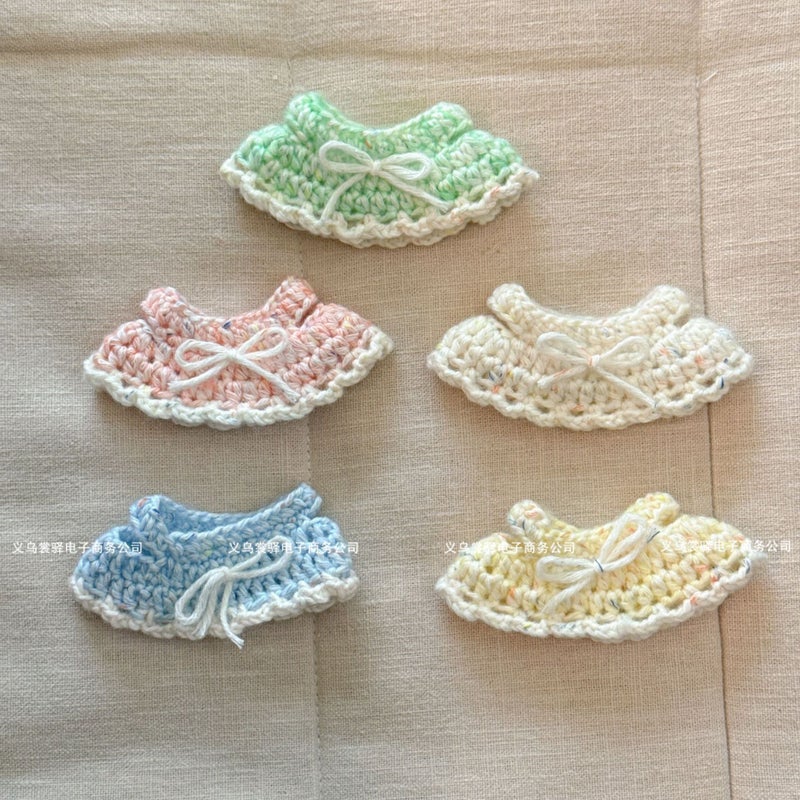 Labubu 4.0 Crochet Dress for 10cm Dolls, Cute Doll Clothes, DIY Toy Accessory - Image 1