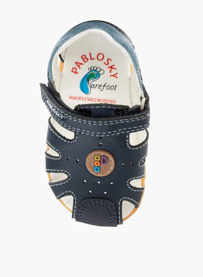 Pablosky Boys' Strap Sandals with Hook and Loop Closure