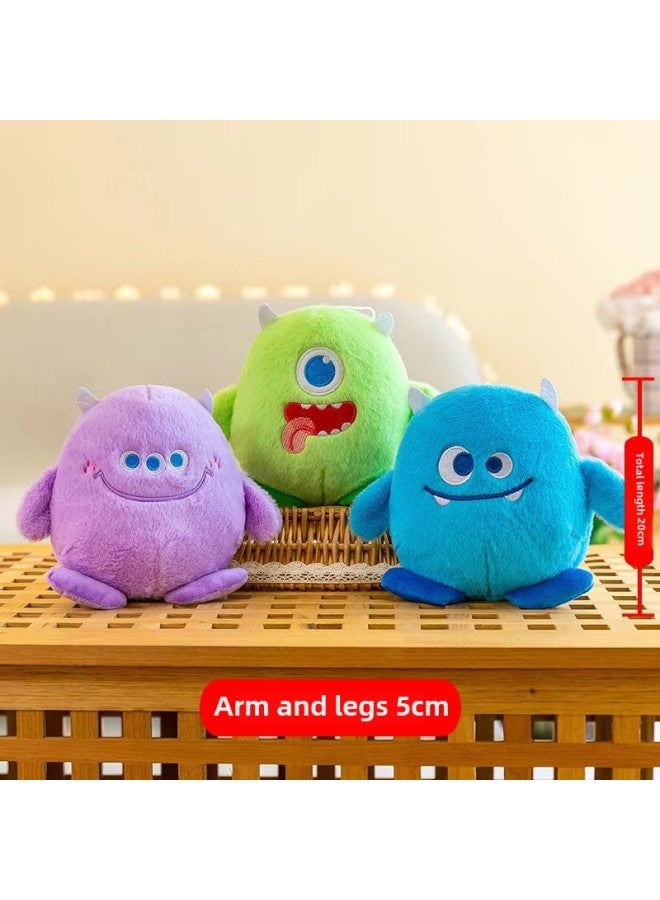 Boutique 8-inch Doll Grabbing Machine Special Doll Doll Wedding Throwing Plush Toys Activity Gifts-Specifications:The Monster Family-Color:About 25cm "single Color Random] - Image 1