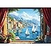 lamplig Puzzles for Adults 1000 Pieces Italy Ocean Coast Seaside Village Window View 1000 Piece Puzzle for Adults Seniors Jigsaw Puzzles with Letters on BackFun Gifts Decor 11 Poster - Image 2