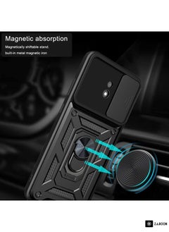 Generic Protective Case Cover For Nokia C10 Sliding Camera Cover Design TPU+PC  - Image 4