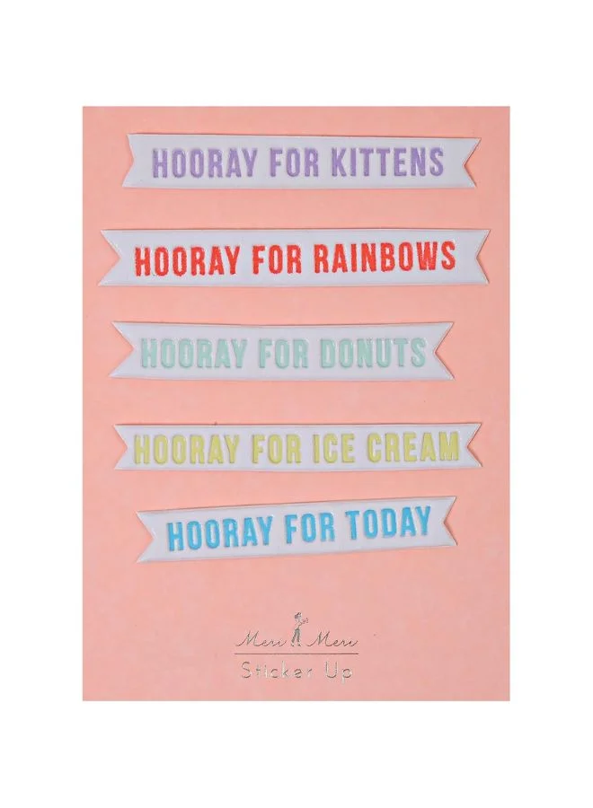 Meri Meri Hooray Phrases Stickers