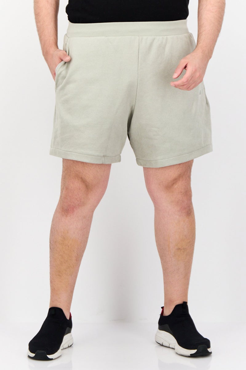 Adidas Men Sportswear Fit Basketball Shorts, Pale Sage Green  - Image 1