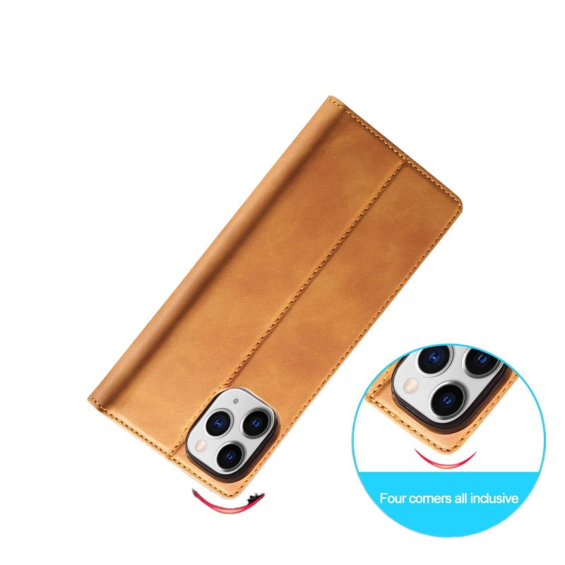MagSafe Case | Card Holder | Kickstand | Cover for iPhone 16 / 16 Plus / 16 Pro / 16 Pro Max | Blue Leather Texture - Image 5