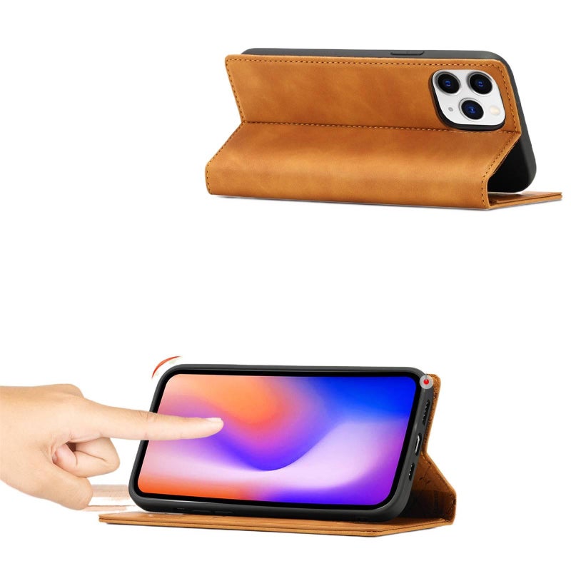 MagSafe Case | Card Holder | Kickstand | Cover for iPhone 16 / 16 Plus / 16 Pro / 16 Pro Max | Blue Leather Texture - Image 4