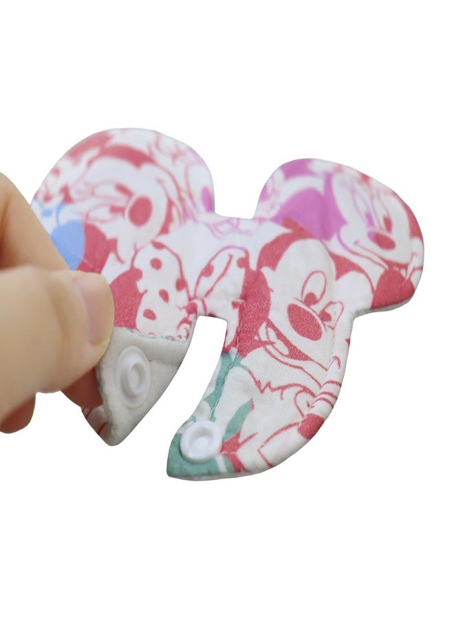 welsoon 7 Pack Feeding Tube Pads G-Tube Pads Covers Mouse Ear Button Pads for G-Tube or J Tube Reusable and Comfort - Image 3