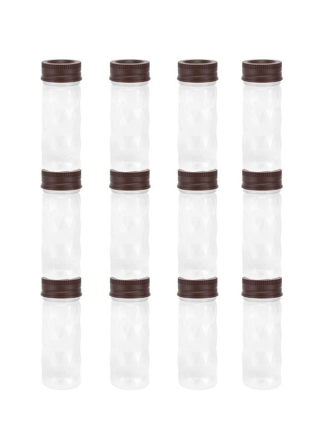 SIMPARTE Twister Jar Barni 225ml Transparent Round Container Set of 12 with Airtight Black Lid for Kitchen Pantry Storage of Spices, Masala, Pickles, Dry Fruits, Dry Fruits, Coffee Beans & Snacks - Image 3