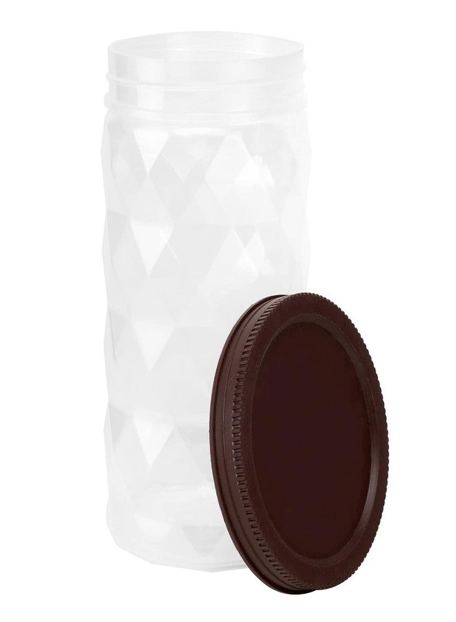 SIMPARTE Twister Jar Barni 225ml Transparent Round Container Set of 12 with Airtight Black Lid for Kitchen Pantry Storage of Spices, Masala, Pickles, Dry Fruits, Dry Fruits, Coffee Beans & Snacks - Image 5