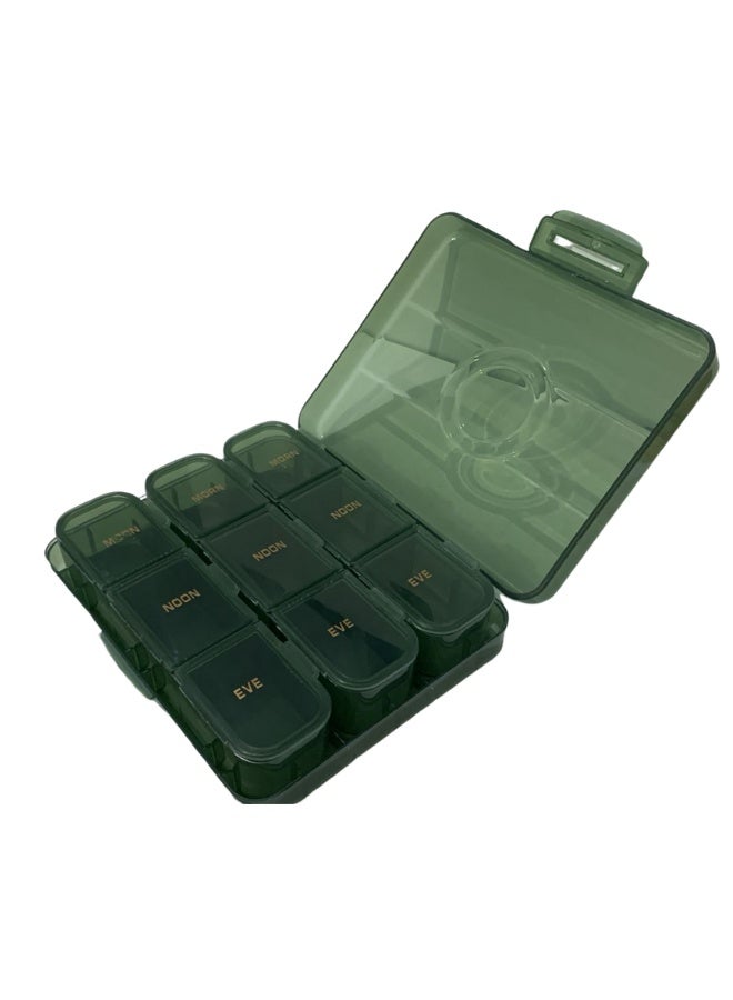 Generic Daily Pill Organizer - Pill Planners for Pills and Vitamins Day, 3 Times-a-Day Medication Reminder, AM PM Compartments for Travel or Purse  - Image 2